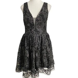 Gianni Bini Fit and Flair Mini Cocktail Junior Dress